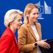 EU-kommissionens ordförande Ursula von der Leyen och EU:s utrikeschef Kaja Kallas.