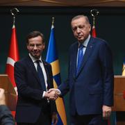 Ulf Kristersson/Recep Tayyip Erdogan/Johan Kirby.