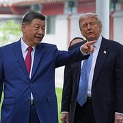 Xi Jinping och Donald Trump.