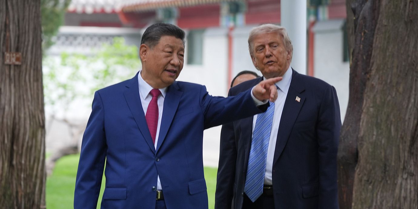 Xi Jinping och Donald Trump.
