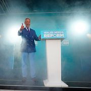 Nigel Farage partiledare för Reform UK.