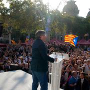 Puigdemont på plats i Barcelona efter att ha befunnit sig i exil i sju år.