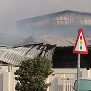 Qatar har attackerats under kriget. Här ett drabbat varuhus.