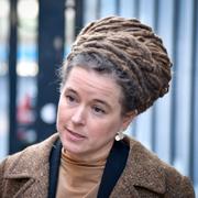 Miljöpartiets språkrör Amanda Lind. 