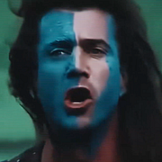 Skärmavbild från en sekvens av filmen, som i sin tur utgörs av ett klipp från ”Braveheart” från 1995.