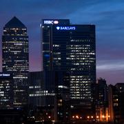 Canary Wharf, Londons finansiella centrum.