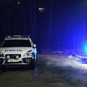 Polisinsatsen i Ljusne utanför Söderhamn. 
