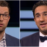 Jimmie Åkesson och Ardalan Shekarab i kvällens Agenda.