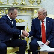 Karol Nawrocki och Donald Trump.