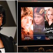 Ordförande Cheryl Boone Isaacs och de nominerade till bästa kvinnliga biroll