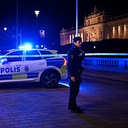 Polisinsatsen på platsen.