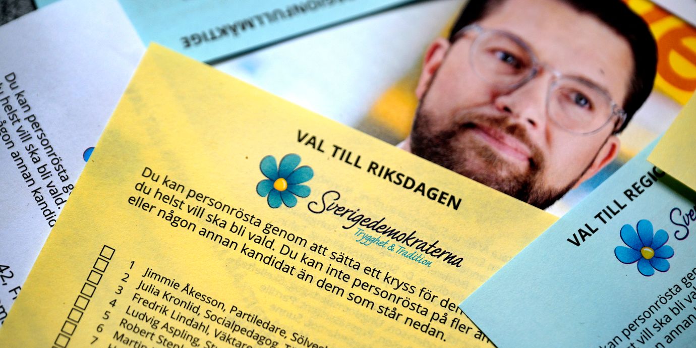 Valsedlar från förra valet.