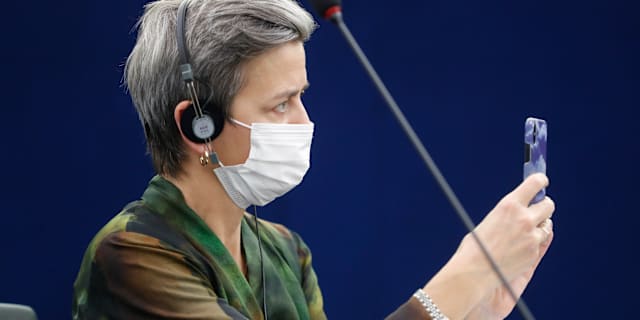 Margrethe Vestager, EU-kommissionär med ansvar för digital anpassning, är en av hjärnorna bakom den nya lagen. Jean-Francois Badias / AP