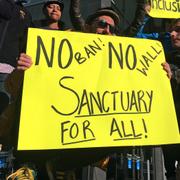 Arkiv. Demonstranter i San Francisco.