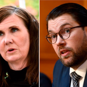 Ebba Busch, Märta Stenevi och Jimmie Åkesson. 