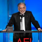 Francis Ford Coppola under den 50:e AFI Life Achievement Award-hyllningen till Coppola lördagen den 26 april 2025 på Dolby Theatre i Los Angeles. 