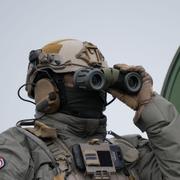 Arkivbild, fransk soldat under övning. 