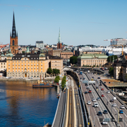 Bild från tidigare aktion/Centralbron i Stockholm.