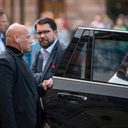  Sverigedemokraternas partiledare Jimmie Åkesson. 
 