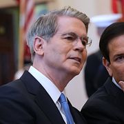 Finansminister Scott Bessent och utrikesminister Marco Rubio.