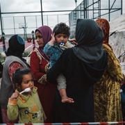 Civila i kläm mellan IS och irakiska styrkor i Mosul 2016.