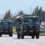 Arméfordon i Ecuador.