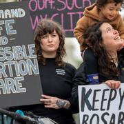 Demonstration till förmån för aborträtt.