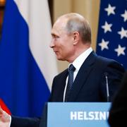 Donald Trump och Vladimir Putin i Helsingfors.
