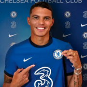 Thiago Silva i Chelseatröjan.