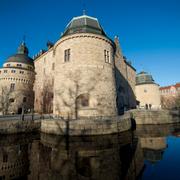 Örebro slott i Örebro centrum/Svartån.