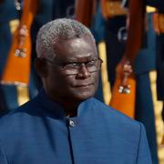 FILE - Solomon Islands Prime Minister Manasseh Sogavare.