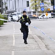 Skjutningen ledde till en omfattande polisinsats.