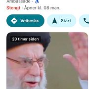 Videon av ayatollan publicerades på USA:s ambassads Google maps-sida.