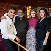 Alexander Karim, Baker Karim, Lena Endre och Camilla Läckberg