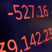 Fallande börsindex.