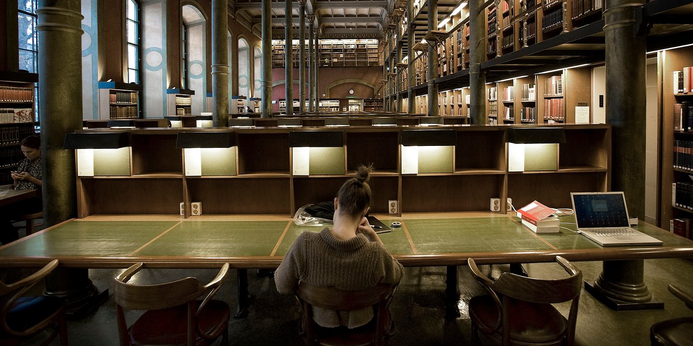 Arkivbild: Kungliga Biblioteket KB, interiör.