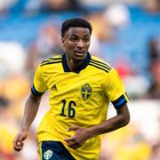 Paulos Abraham i Sveriges U21-landslag.