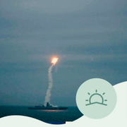 Ryskt örlogsfartyg i Barents hav.