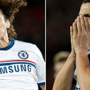 David Luiz och Zlatan Ibrahimovic.