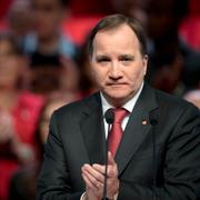 Statsminister Stefan Löfven (S) avslutningstalar på Socialdemokraternas partikongress i Svenska Mässan i Göteborg på onsdagen.