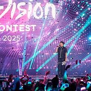 Artisten JJ från Österrike, som vann förra årets Eurovision song contest i Schweiz.