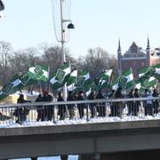 Nordiska motståndsrörelsen demonstrerar i Stockholm i november.