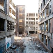 Den övergivna bilfabriken Packard i Detroit.