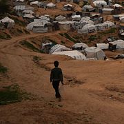 Valet hålls i Deir al-Balah i centrala Gaza.