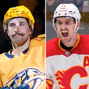 Lucas Raymond, Filip Forsberg, Mikael Backlund och Rasmus Dahlin.