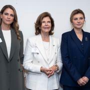 Prinsessan Madeleine, Drottning Silvia och  Ukrainas presidentfru Olena Zelenska.