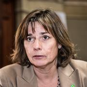 Isabella Lövin, språkrör för Miljöpartiet .