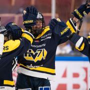 HV71 jublar. Arkivbild.