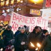 Ljusmanifestation i Luleå för Tintin i januari/Arkivbild