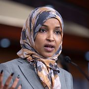Arkivbild på Ilhan Omar från tidigare i år.